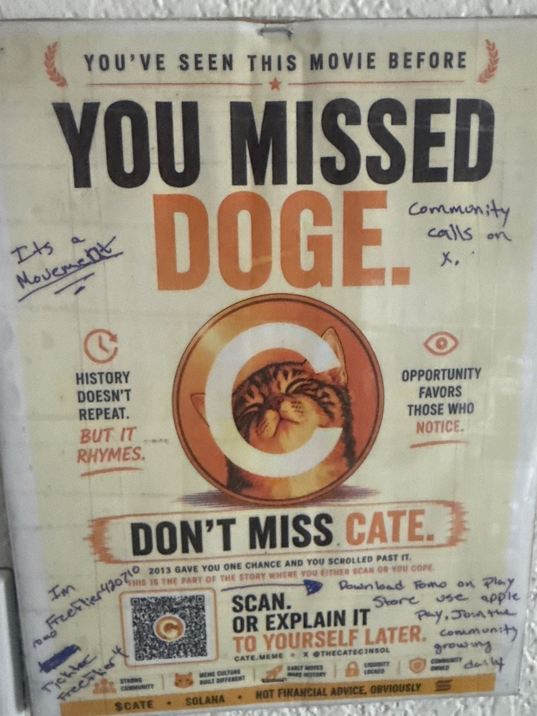 A $CATE flyer in the wild